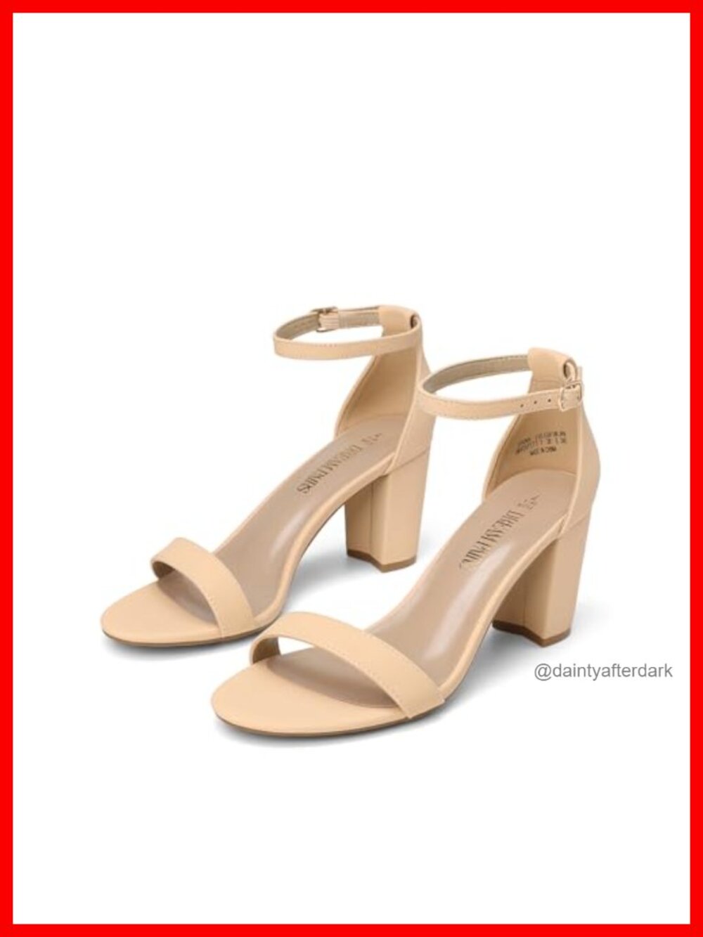 Women's Comfort Block Heel Sandals Adjustable Ankle Strap Chunky Heels for Prom